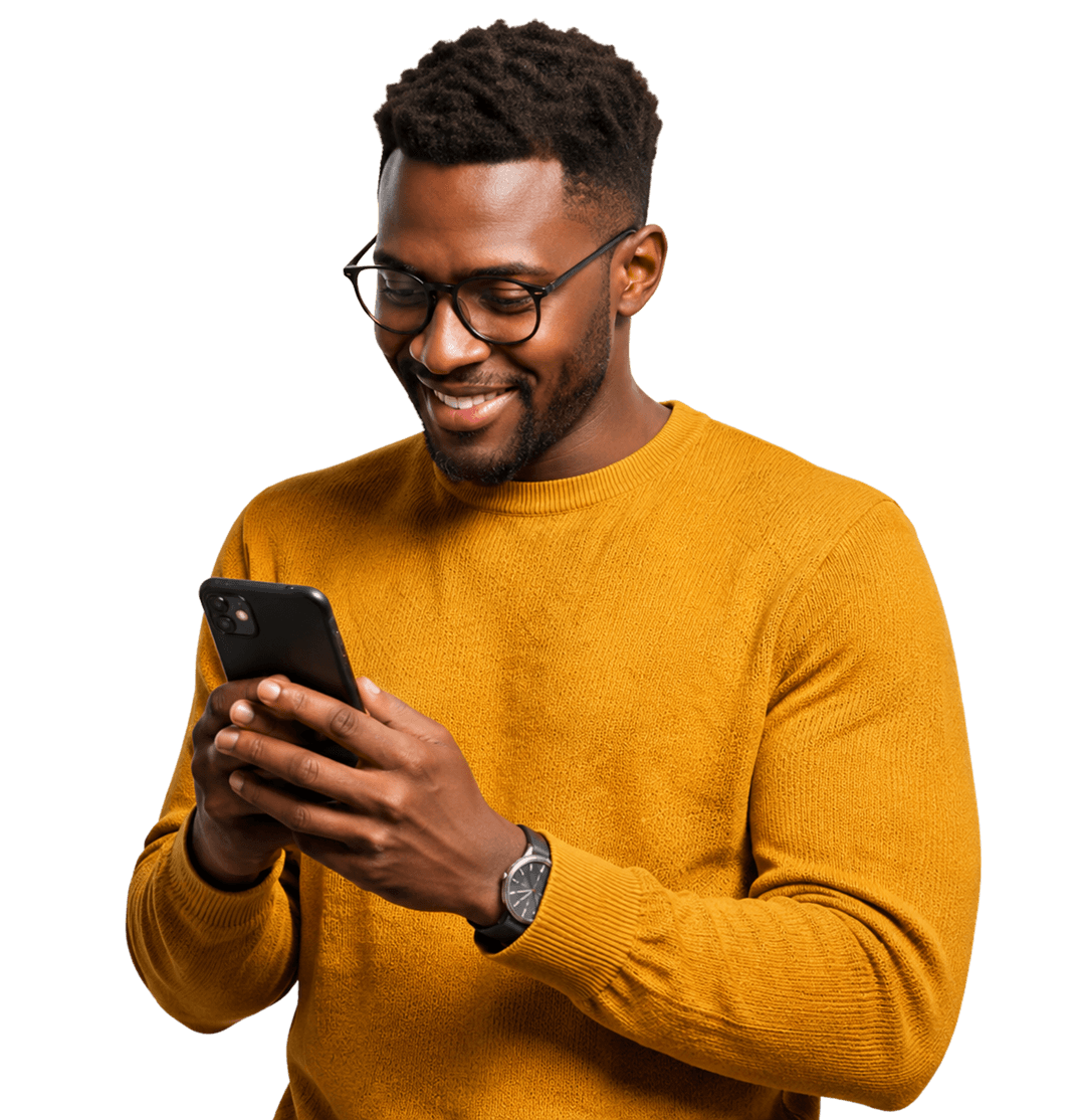 Man growing on his own terms using Pamoja+